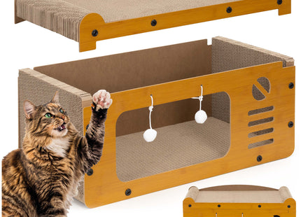 Krabpaal - Voor Katten - Meubelbescherming - 56 x 27,5 x 30 cm - Bruin
