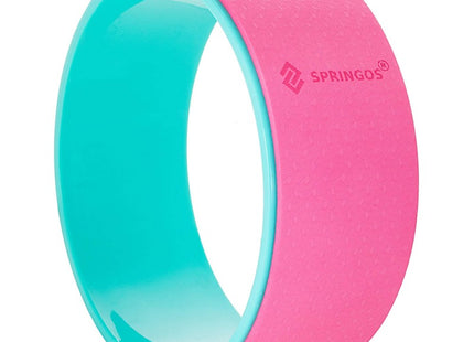 Yoga Wiel | Sport Wiel | Yoga Accessoires | 33 cm | Roze/Mint