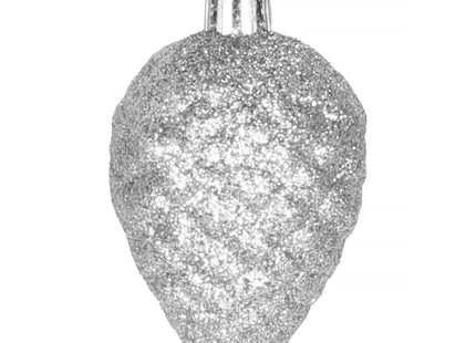 Kerstballen & Piek  | 51 Stuks | Zilver