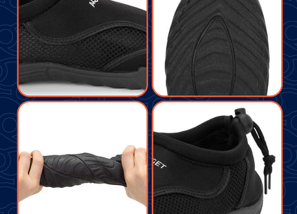 Waterschoenen - AQUA Shoes - Sneldrogend - Rubber - Unisex  - Zwart - Maat 45