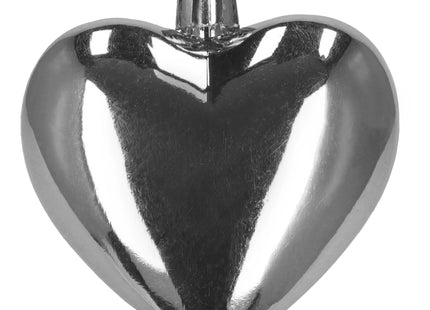 Kerstballen | 16 Stuks | 5/6/7 cm | Zilver | Hartjes