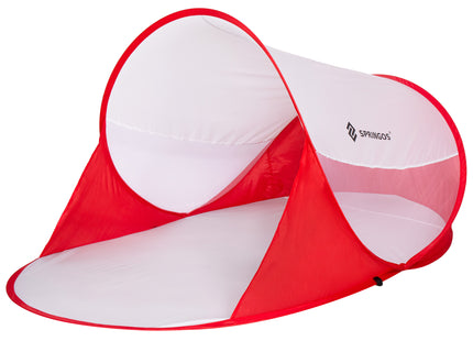 Strandtent | Pop-Up Strandtent | UV Filter | Inclusief Draagtas | 120 x 200 cm | Rood