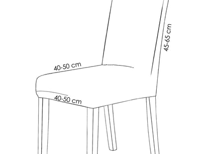 Stoelhoes - Voor Eetkamerstoelen - Met Stretch - Zwart/Wit
