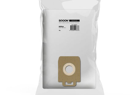 SQOON® Stofzuigerzakken  Geschikt voor Nilfisk Power en Select Series - Hoogwaardige kwaliteit - 10 stuks