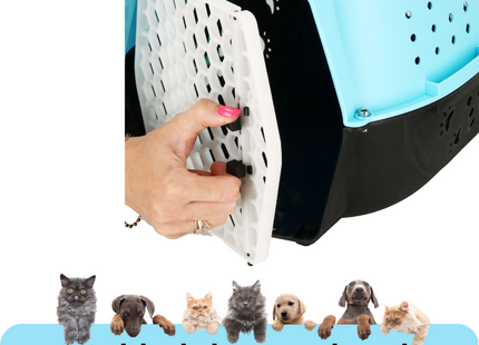 Springos Reismand | Reismand kat | Blauw/Zwart