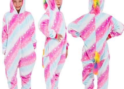 Onesie Kinderen | Eenhoorn | Maat 120/130 | Multicolor
