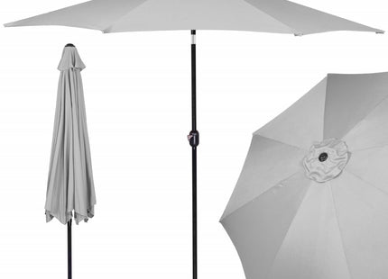 Parasol | Parasols | Kantelbaar | Met Ventilatie | Grijs | 300 cm