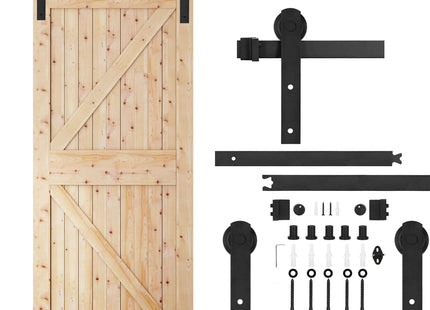 Schuifdeursysteem | Schuifdeuren & Toebehoren | Bladdikte 35-45 mm | 183 cm | Tot 100 kg | Matzwart
