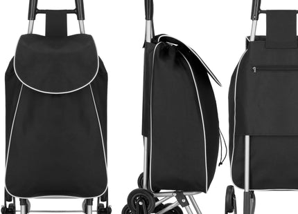 Boodschappentrolley - Met Zes Wielen - Grijs - Zwart - 30 L - 18 KG - 95 x 54 CM