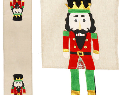 Tafelkleed -Kerst - Notenkraker - Bruin - Stof - 180 x 33 CM