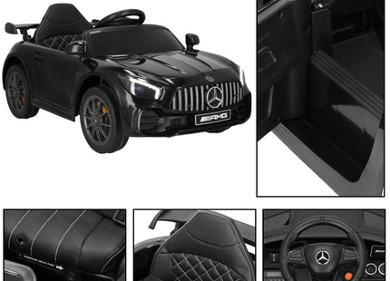 Elektrische Mercedes AMG GTR-S - Elektrische Auto - 12 V Accu - AUX - Aangedreven - Afstandsbediening - Kunststof - Metaal - Zwart - Rood