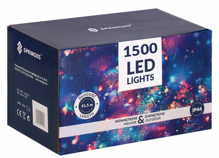 Kerstverlichting | 90 m | 1500 LED | Warm wit