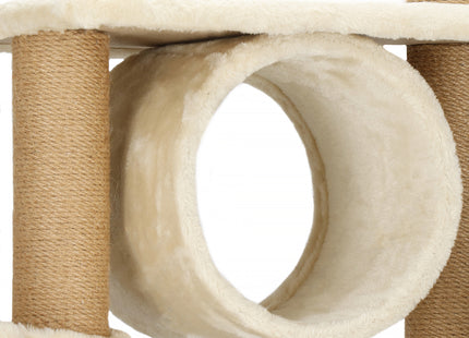Krabpaal - 7 Etages - Voor Katten - Toren - Meubelbescherming - 58 x 37 x 154 cm - Beige