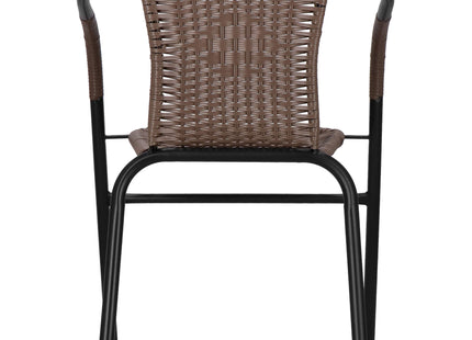 Terrasstoel - Tuinstoel - Metaal - Bruin - 130 KG