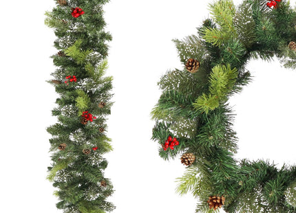 Guirlande - Kerstslinger Deluxe - 1 Meter - Groentinten