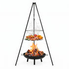BBQ Tripod - Driepoot -Inclusief Pot - Inclusief Rooster - Inclusief Vis Rookplankjes - Inclusief Vuurschaal - 51 x 152 cm