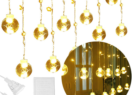 Lichtgordijn | IJspegel Verlichting | Bol Verlichting |Figuren | 108 LED | 4.5 M |Warm Wit