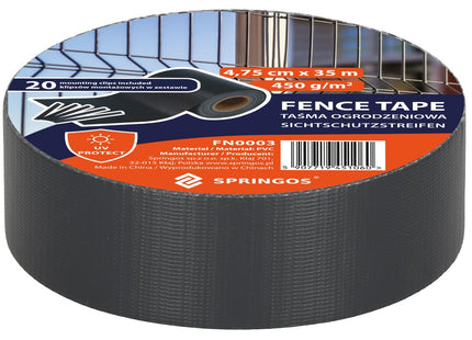 Vlechtband | Privacyfolie | Vlechtband Voor Tuinafsluiting | PVC | 35 m | 450 g/m² | Antraciet