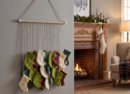 Adventskalender | 24 lades | Hout | Kerstsokken