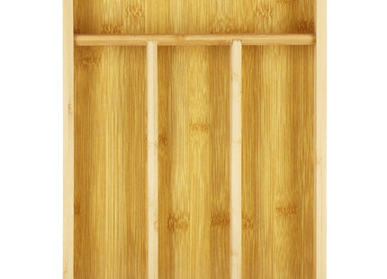 Bestekbak - Bestekhouder - Bestek Organizer - Bamboe -  34 x 25 x 4,5 cm