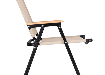 Campingstoel | Inklapbaar | Metaal | Beige