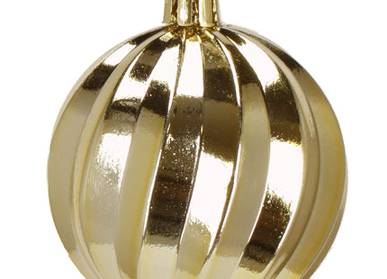 Kerstballen | 30 Stuks | 6 cm | Groen/Rood/Goud