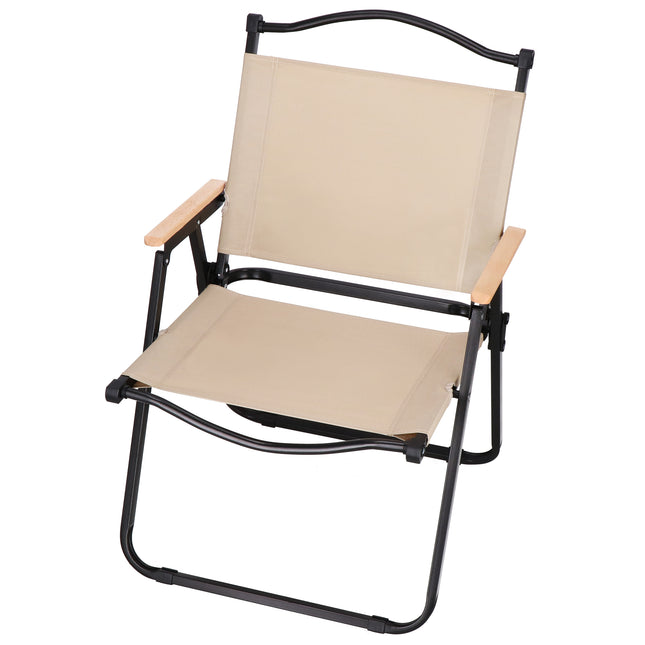 Campingstoel | Inklapbaar | Metaal | Beige