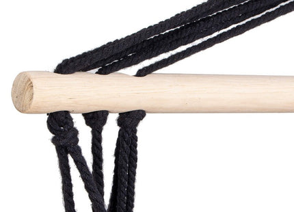 Hangstoel | Binnen & Buiten | Met Armleuning | Belastbaar tot 150 kg | 130 x 90 cm | Zwart