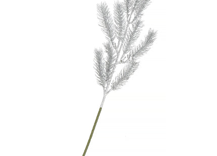 Kersttak | Decoratie | Zilver | 47 cm
