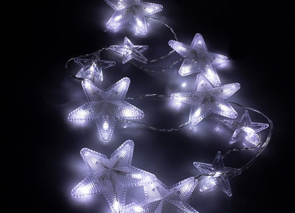 Kerstverlichting Sterrengordijn | Koel Wit | 2 m | 136 Led's