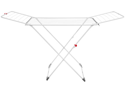 Droogrek - Wasrek - Droogtoren - 3 - Etages - Inklapbaar - Draaibaar - Wit - Staal - Kunststof - 15 KG