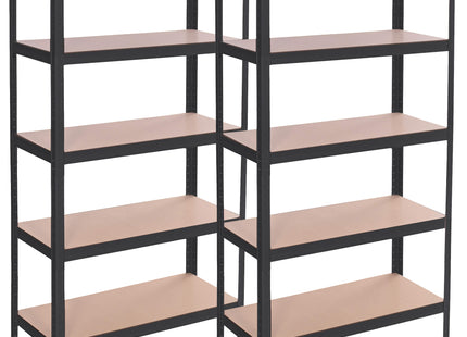 Opbergrek - Stellingkast - 675 KG - Metaal - 675 KG - Zwart - 150 x 75 x 30 cm