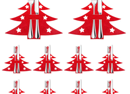 Bestekhouder - Bestekzakje - Kerst - Kerstversiering - 2 stuks