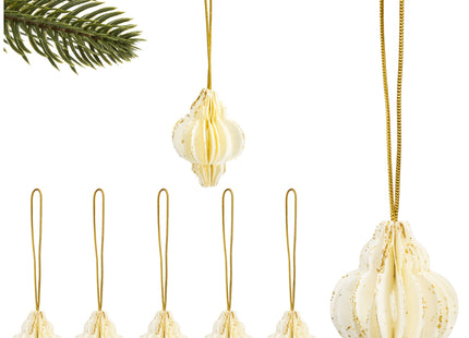 Kersthanger | Opvouwbaar | Wit | 4 cm | 6 Stuk