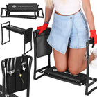 Kniebank - Tuinkruk - Werkbank - Tuinieren - Onkruid - Tuin gereedschap - Zwart