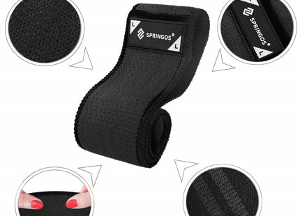 Weerstand Band | Weerstandselastieken | Weerstands Set | Fitness Elastiek | Zwart