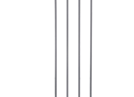Traphekje | 114 - 119 cm | Traphek | Veiligheidshekje | Metaal/Kunststof | Grijs