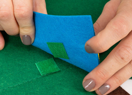 Decoratieve Kerstboom  | Kerstdecoratie | Vilt | 95 Cm | Veelkleurig