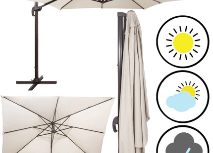 Parasol | Parasols | Kantelbaar | Met Ventilatie | Ecru | 290 x 290 cm