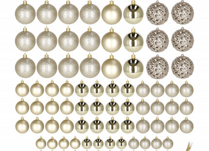 Kerstballen | 100 Stuks | Goud Tinten
