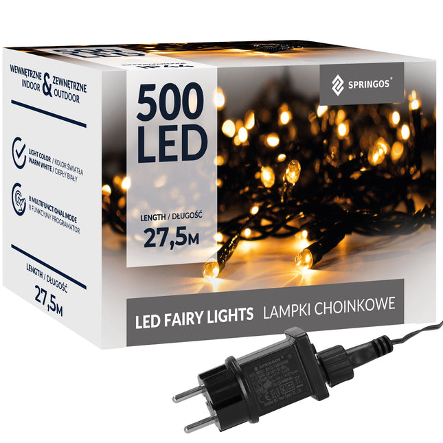 Kerstverlichting | 27,5 m | 500 LED | Warm Wit