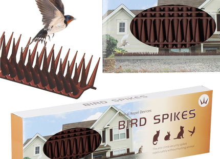 Vogelafweer - Duivenafweer - Vogelspikes - Anti Klim Strips - Anti Inbraak Strip - Bird Spikes