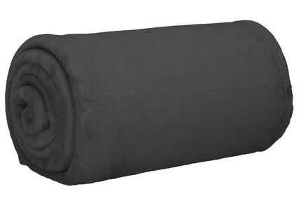 Fleece deken | Sprei | Deken | Woonaccessoires | 70x160 cm | Grafiet