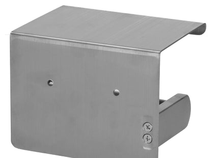 WC Rolhouder | Toiletrolhouder Met Plank | Chroom | Zwart/ Grijs