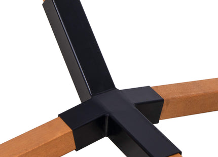 Hangmatstandaard |  Eenvoudige Montage | Weerbestendig | 300 x 100 cm | Hout/Zwart