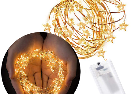 Kerstverlichting - Kerstboomverlichting - Sterren - 20 LED - Warm Wit