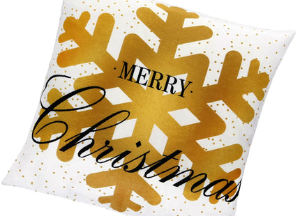 Sierkussenhoes | Kussenhoes | Kussensloop | Woonaccessoires | 40 x 40 cm | 1 Stuk | Kerst | Sneeuwvlok