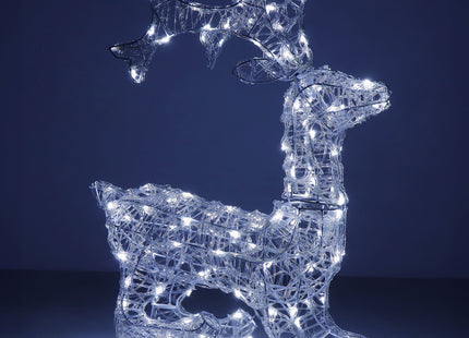 Rendier | 130 LED Lampjes | Koel Wit