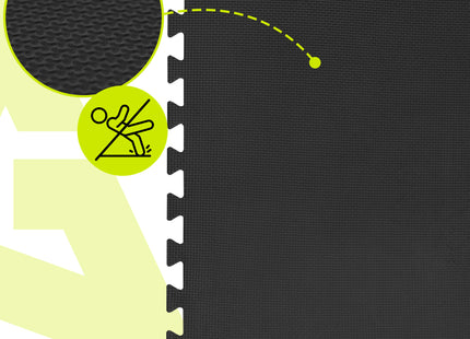 Puzzelmat | Fitness Vloer | Fitnessmat | Fitnesstegels | 60 x 60 cm | Set van 6 | Anti-slip | EVA-schuim