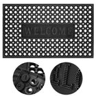 Deurmat - Buitenmat - Droogloopmat - Anti -Slip - Welcome - Grafiet - 45 x 75 Cm